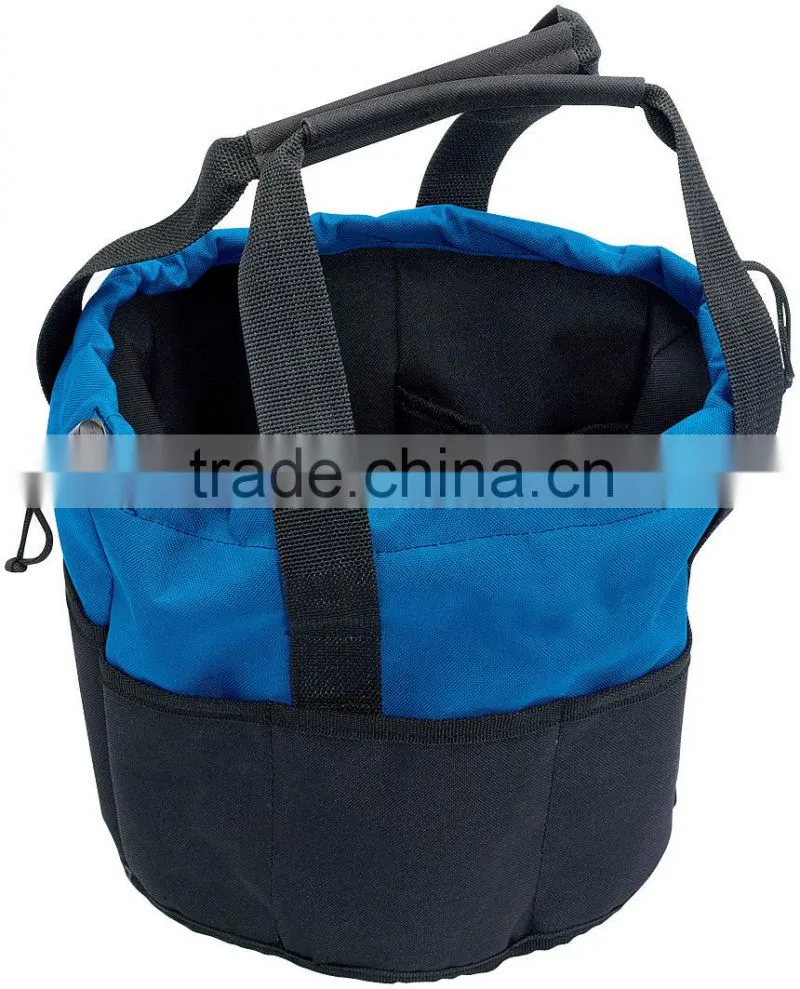 Multi-pocket Bucket-shaped Bag With Reinforced Handles