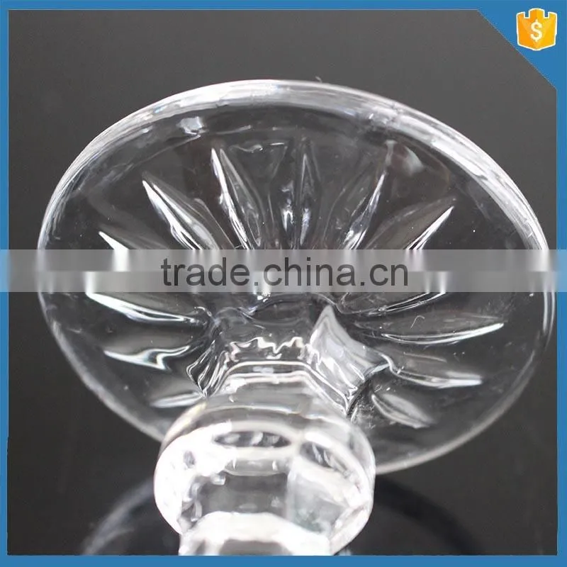 Pressed sunflower embossed glass tumbler wine glasses