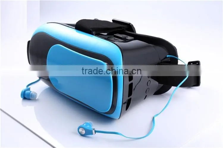 VR box 3.0 3d virtual reality glasses vr headset with earphone for mobile phones for 3.5inch to 6 inch