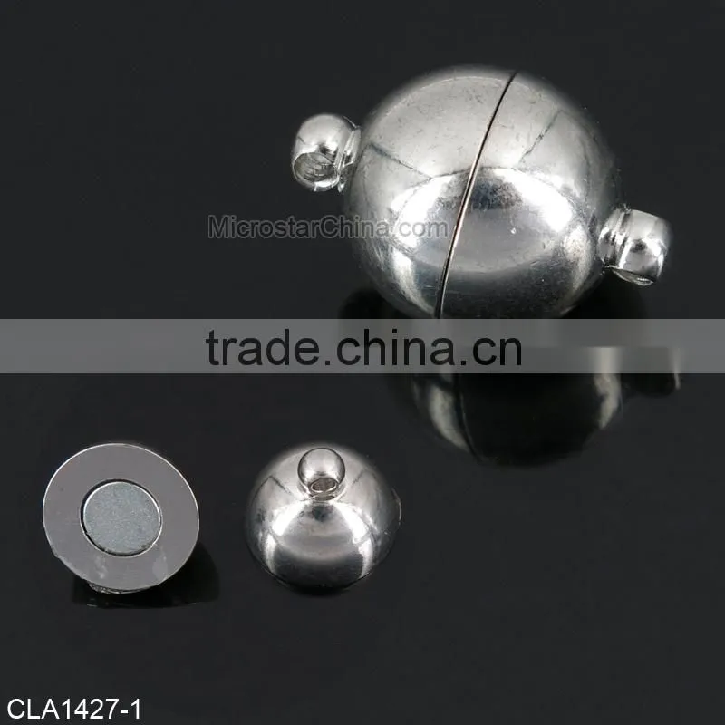 Fashion jewelry components top quality zinc alloy material leather bracelet clasp