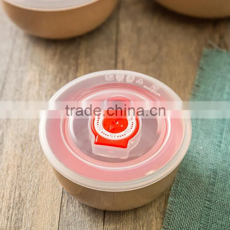 organic eco-friendly cheap kitchen rice husk fiber 4pcs round bowl