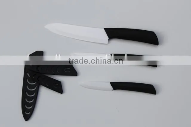 Best tool for cutting ceramic kitchen knives, zirconia ceramic cutlery ,ceramic knife 4pcs set in gift box packing