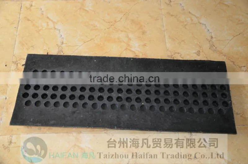 1000*350*40mm heavy strength reflective rubber speed hump for crossing/High quality rubber speed hump used in Intersection