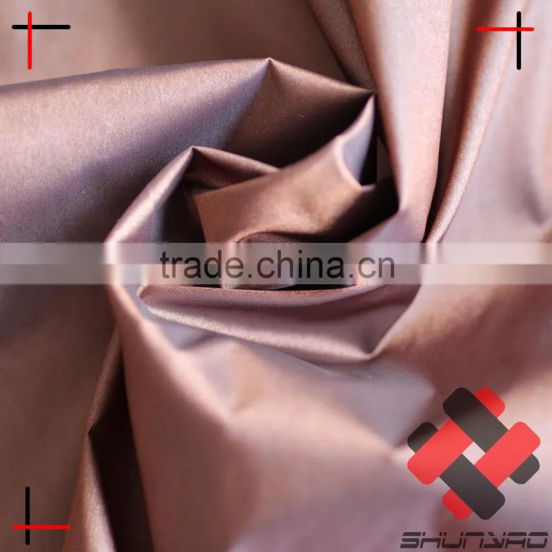 400T shiny nylon polyester fabric blended 20DX20D ultralight N/P taffeta fabric for down coat