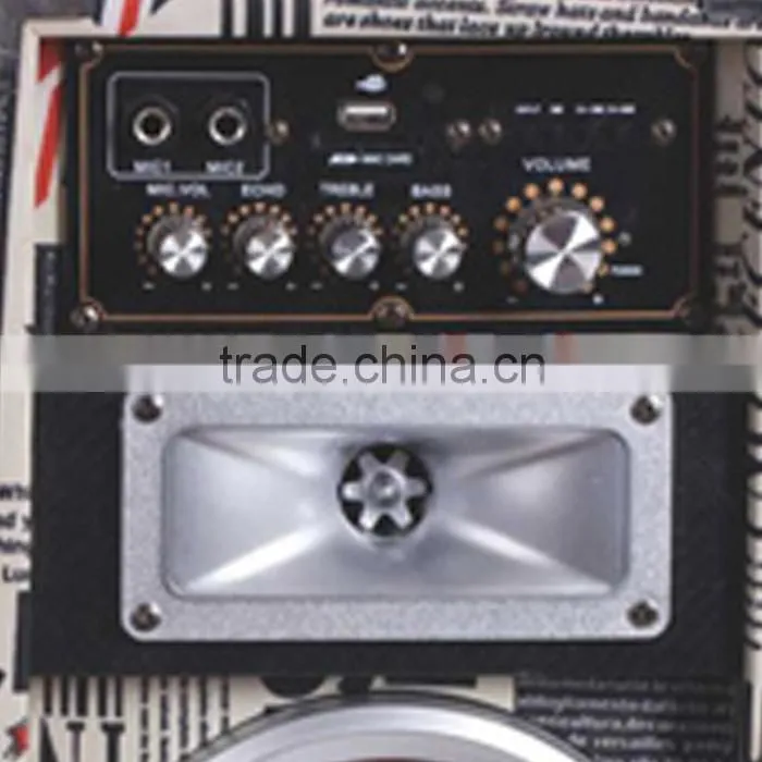2016 fm radio usb sd card reader speaker with acoustic subwoofers