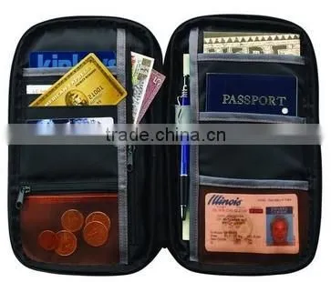Rfid Document Organizer Travel Passport Bag