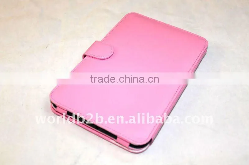 Leather Cover case for Kindle 3 with clasper