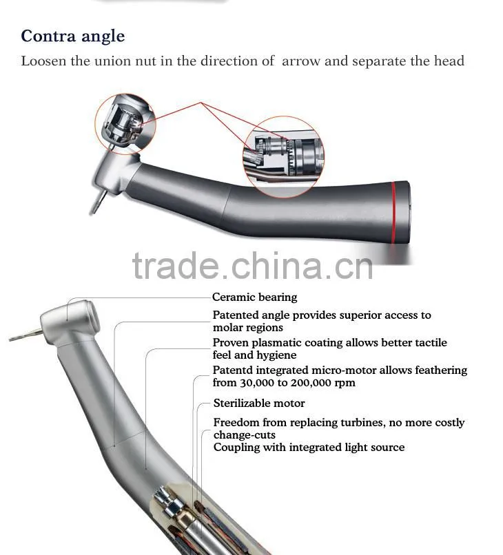 4 hole Dental Handpiece China portable dental equipment