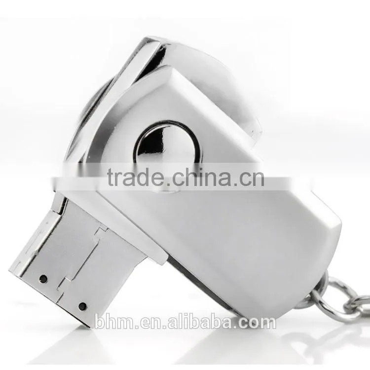 High quality usb 2.0 mini metal usb flash drive, portable swivel usb stick