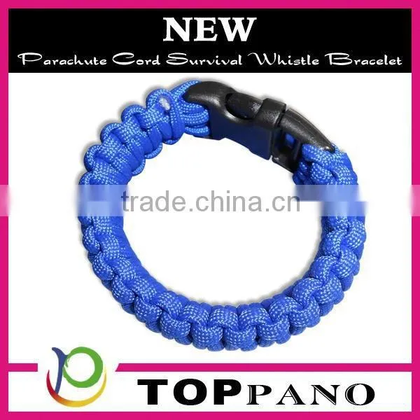 Top selling fashion promotional survival design red color paracord survival bracelet wholesale for girls