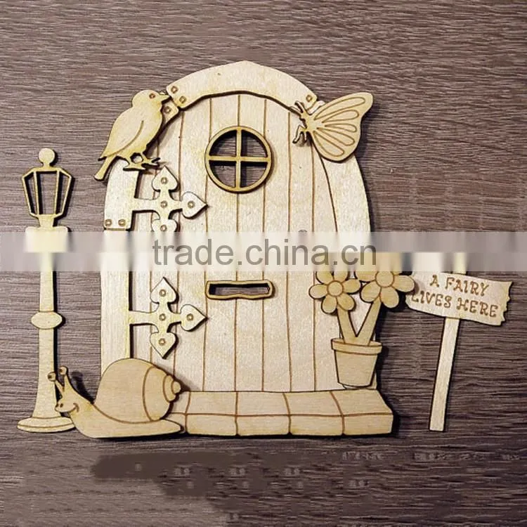 Wood craved craft and small template