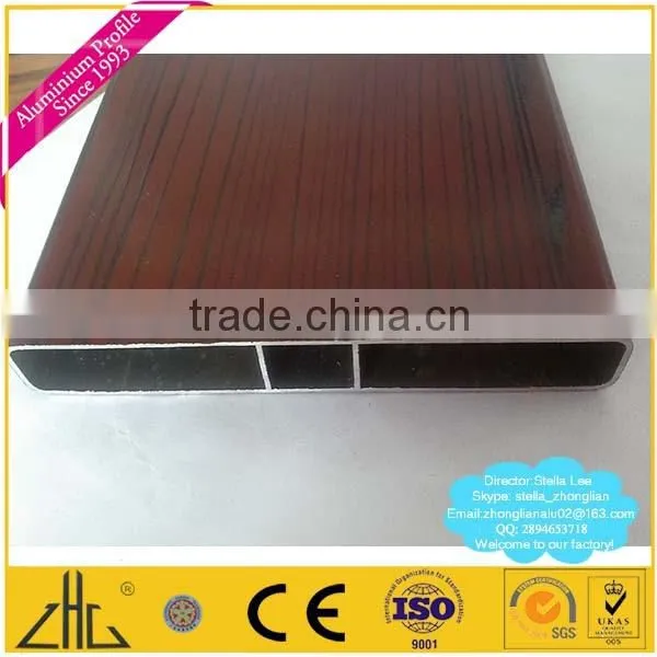 Wow!! 6063 wood grain aluminium fence square tube profile manufacturer, wood grain aluminium panels , wood grain aluminium slats
