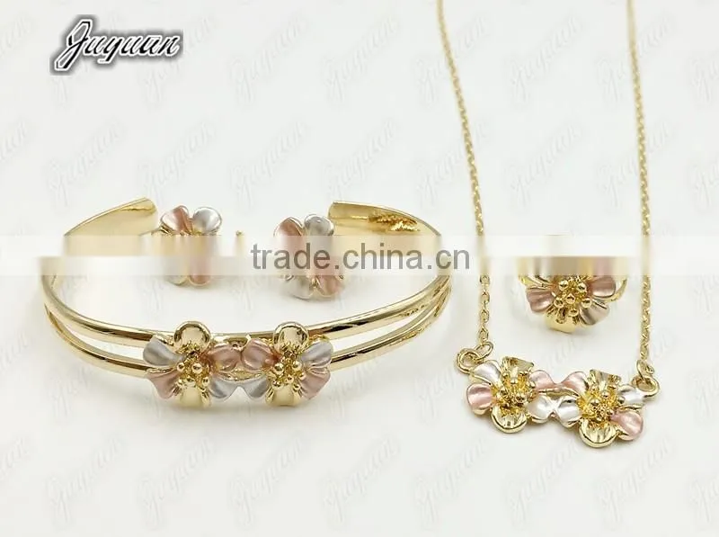 Juyuan Fashion 18K Gold Three Color Baby Set