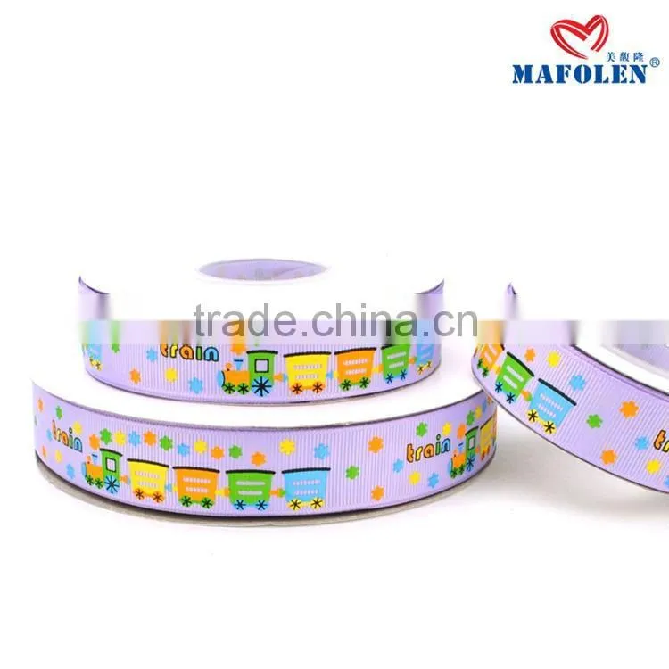 custom cartoon character ribbon for brithday decoration