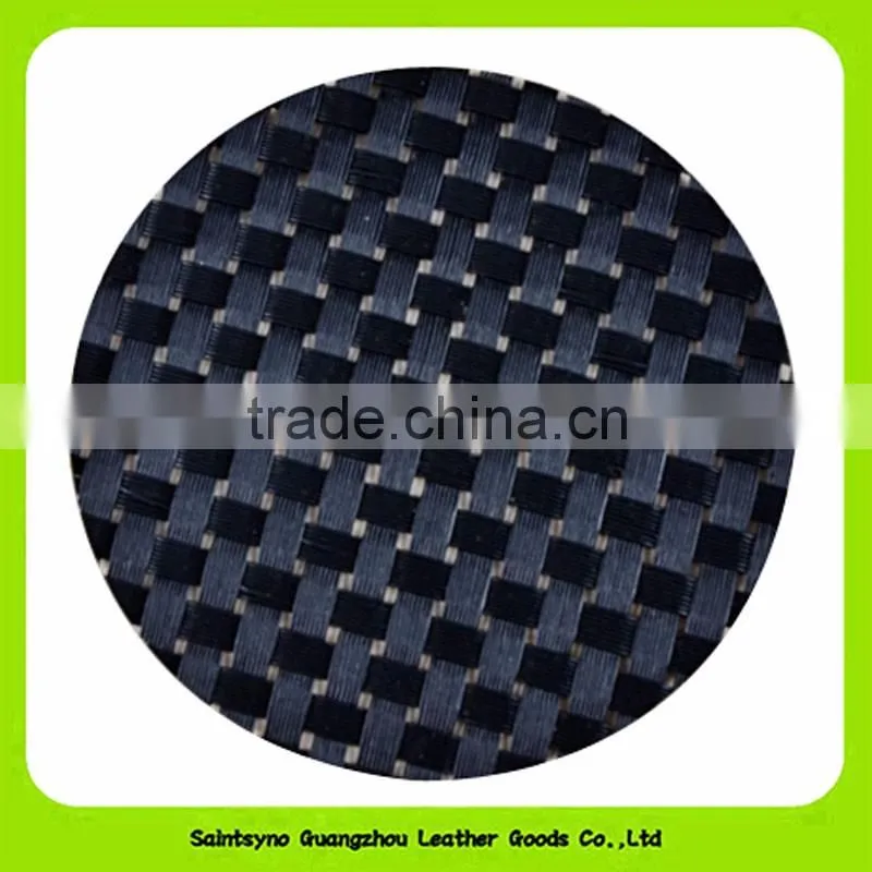 10cm Diameter Round Set of 6 PU Leather Cup Coaster 16028