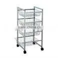 Folding handle platform trolley