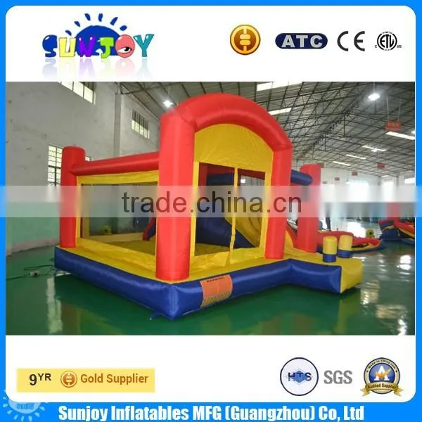 China Supplier Toys Cheap Small Inflatable Bouncer with Slide for Home Use