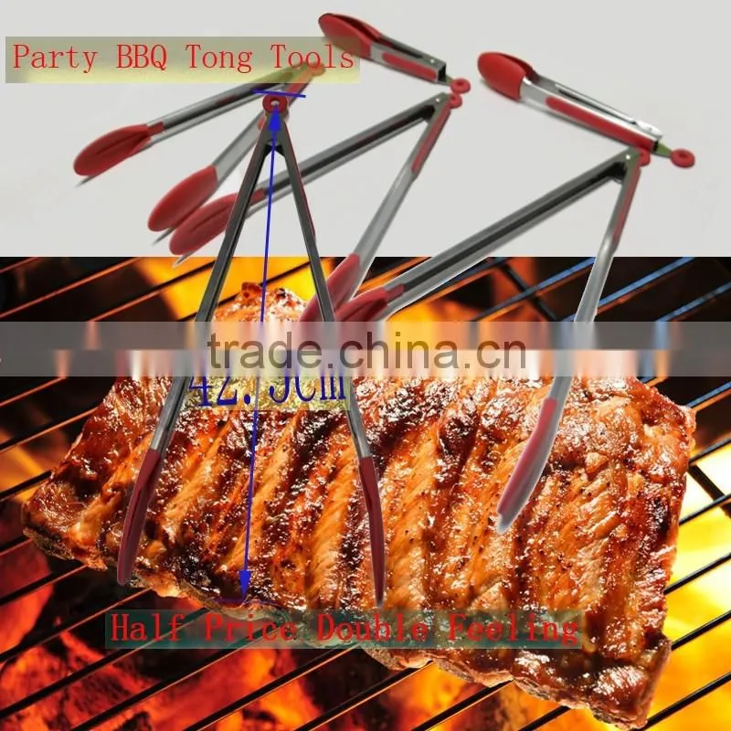 OEM Kitchen 304 Silicone Stainless Steel tools Silicone Cooking Utensils