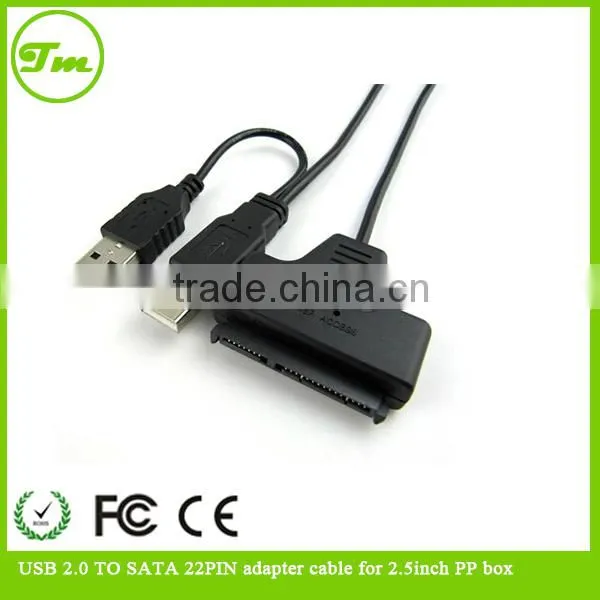 USB 2.0 TO SATA 22PIN adapter communication cables for 2.5inch PP box