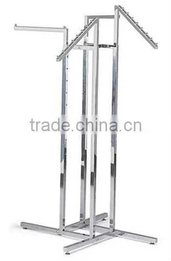 4 way display rack / 4 way garment racks / 4 tier rack HSX-S226