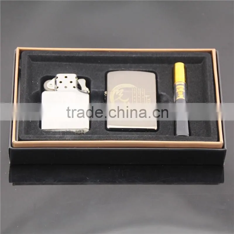 Dual suit black ice machine + love notes gas lighter kerosene machine three-piece