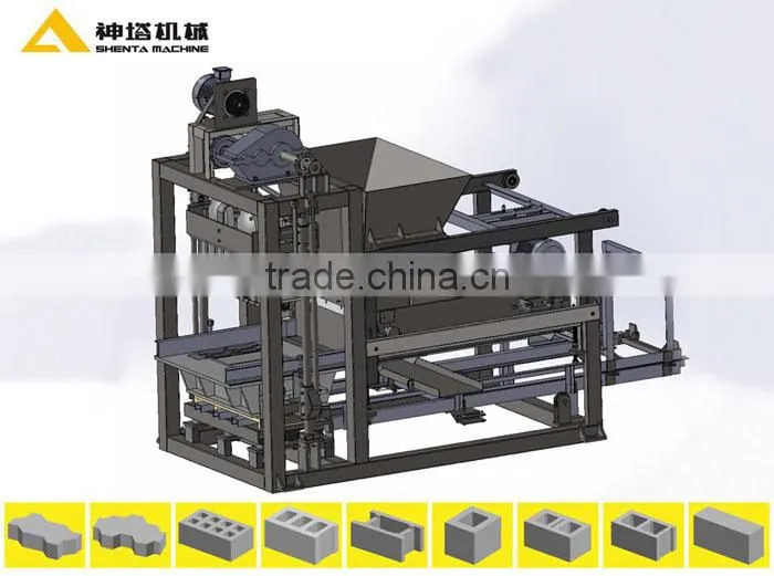 QTJ5-20 PLC automatic concrete block moulding machine