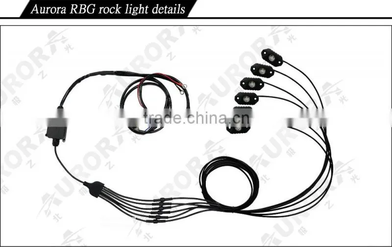 AURORA waterproof wireless remote-controlled RGB rock light