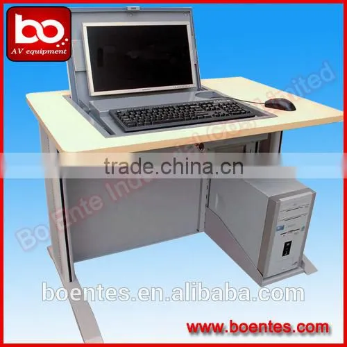 Student Tabletop Computer LCD Monitor Manual Flip Up/Pop Up Box for School Educate Project