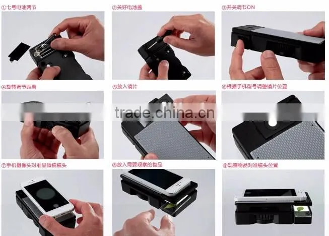 High quality led smartphones digital microscope kids science toy