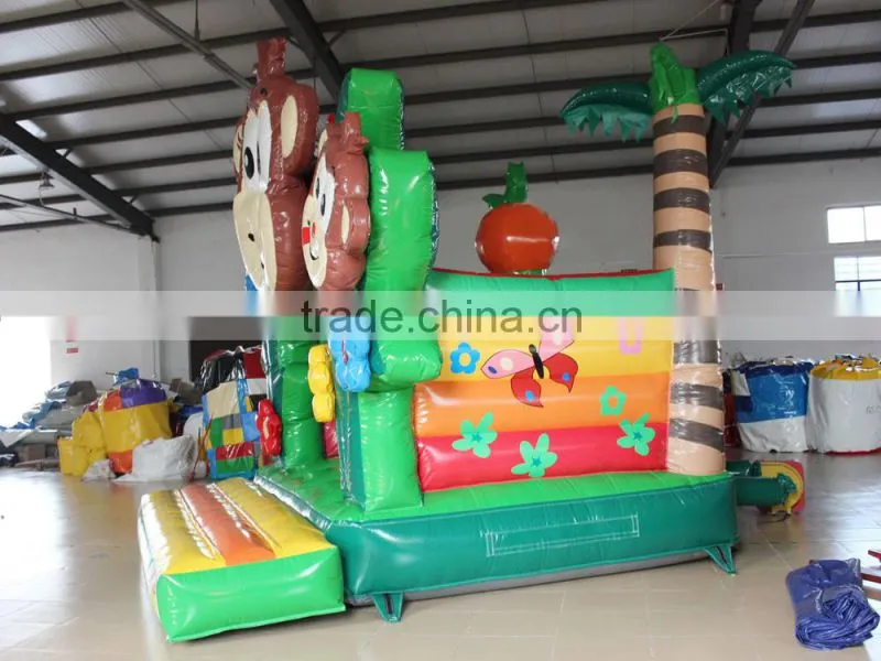 2016 New design inflatable Kids jungle bounce house