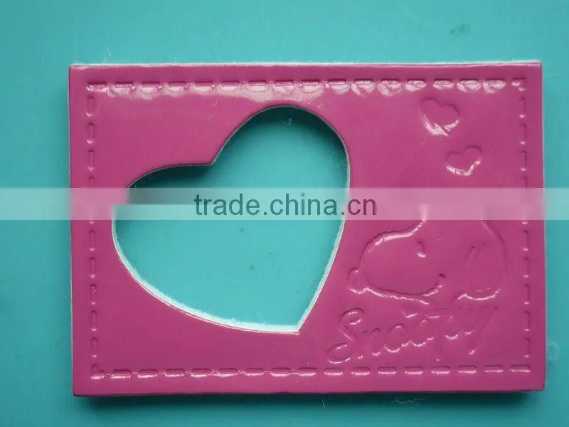 2012 fashion leather hang tag with jewelry for garments