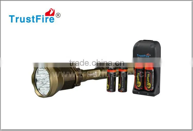 TrustFire Led Flashlight 12*CREE XM-L2 AK-90 Super Bright 13000 Lumen 5 Modes led flashlight torch have 2 kinds of colors CE,FCC