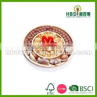 Snack serving tray , snack plate