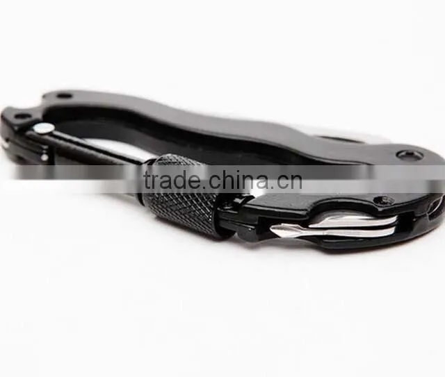 2015 the newest design and the most popular multi- funtion aluminum carabinner with many colors