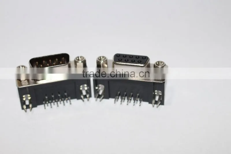 VGA connector r/a for board male female 9 pin