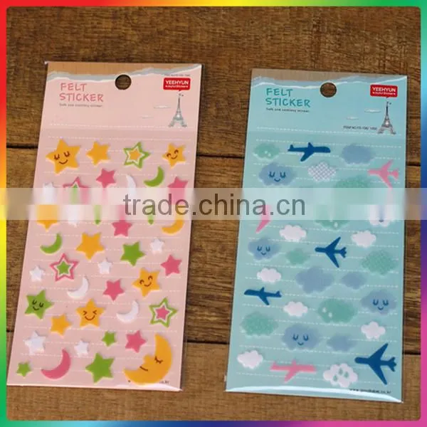 stars 3D blister cartoon stickers