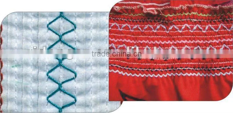 50 NEEDLE FLAT BED SMOCKING DECORATIVE DOUBLE CHAINSTITCH SEWING MACHINE