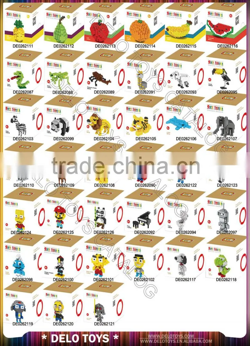 China shantou chenghai toys plastic diamond blocks LOZ assemble set big hero DE0262318