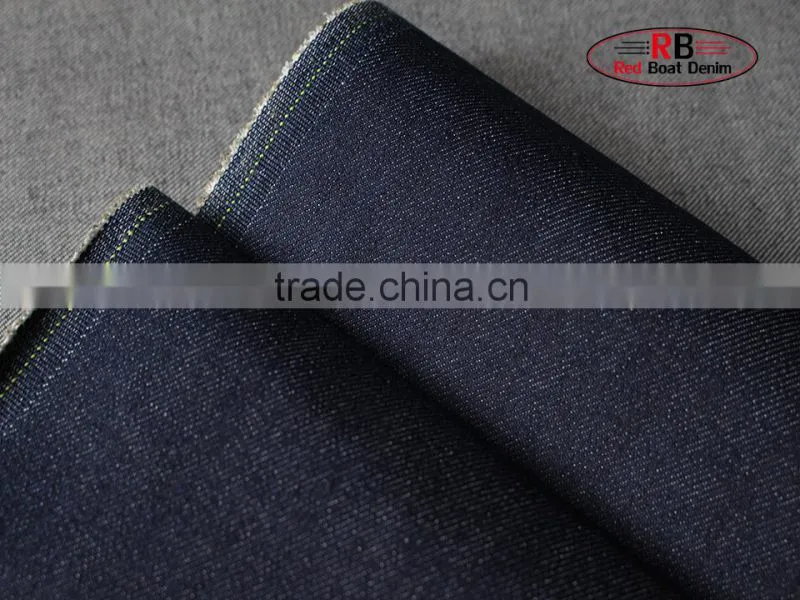 wholesale blue cotton denim fabric with low price for boy's pants