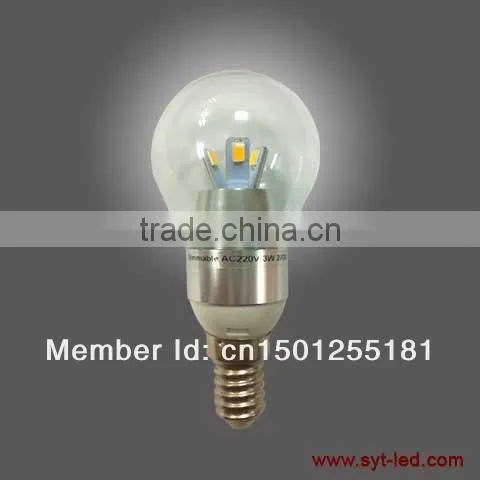 UL CUL 2013 Hot 360 Degree 3W 4W 5W Dimmabel LED Candle Light