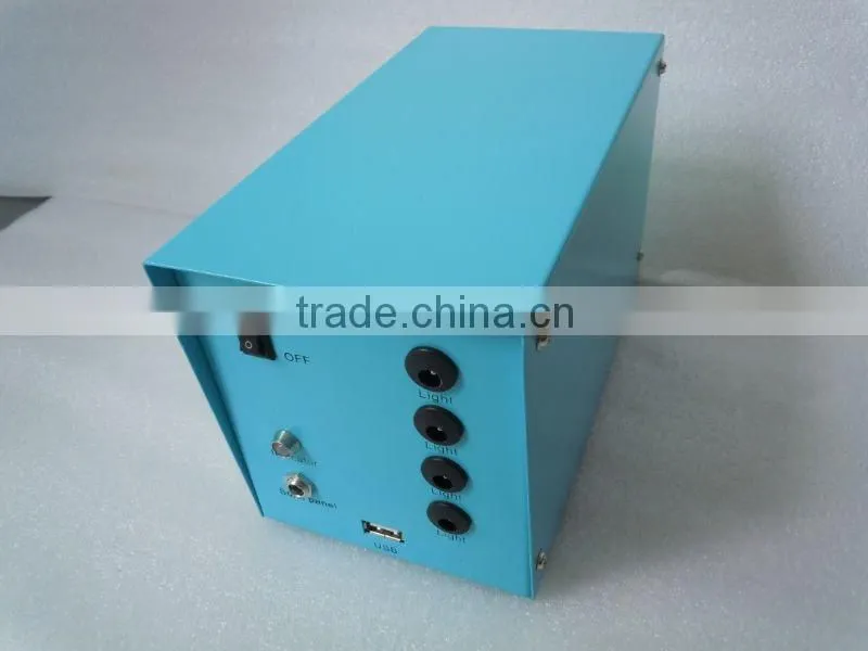 20W solar lighting system for rural area(9-10 hours lighting time,and with USB charging mobile)