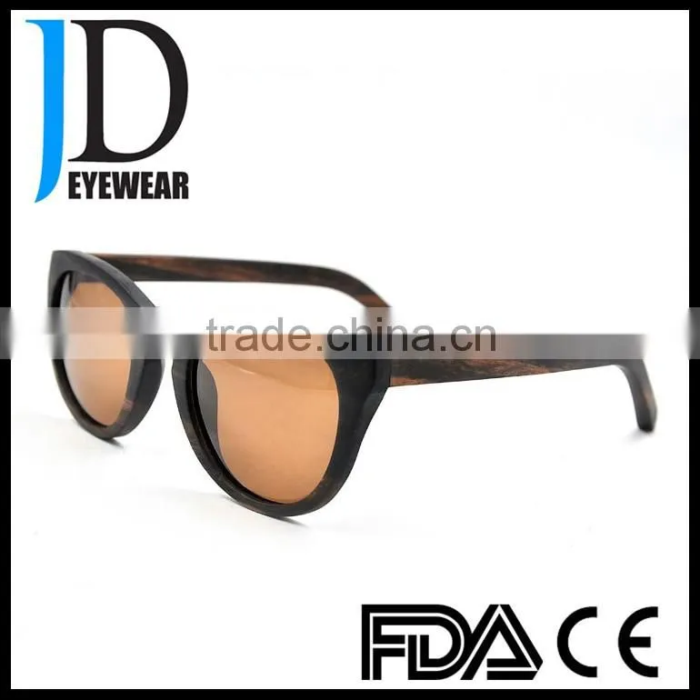 2016 FDA Wholesale Mirror Lens China Bamboo Sunglasses Custom Logo Polarized Wooden Sunglasses