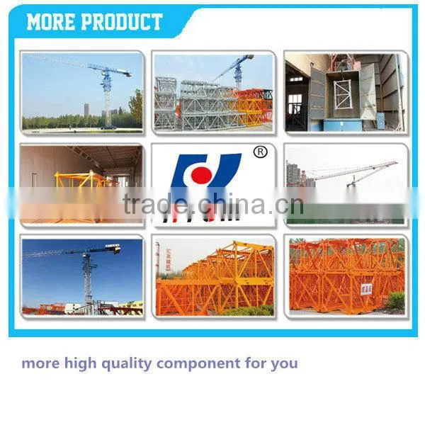 QTZD125(5025) 12t luffing jib tower crane/ inner climbing tower crane