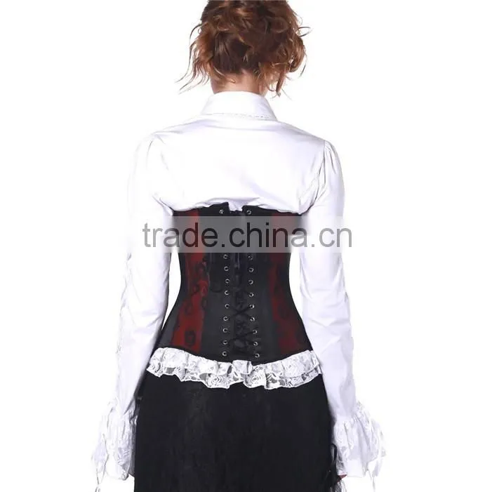 Instyles wholesales Sexy Satin Boned Gothic Steam Punk Lace Sexy Bustier corset