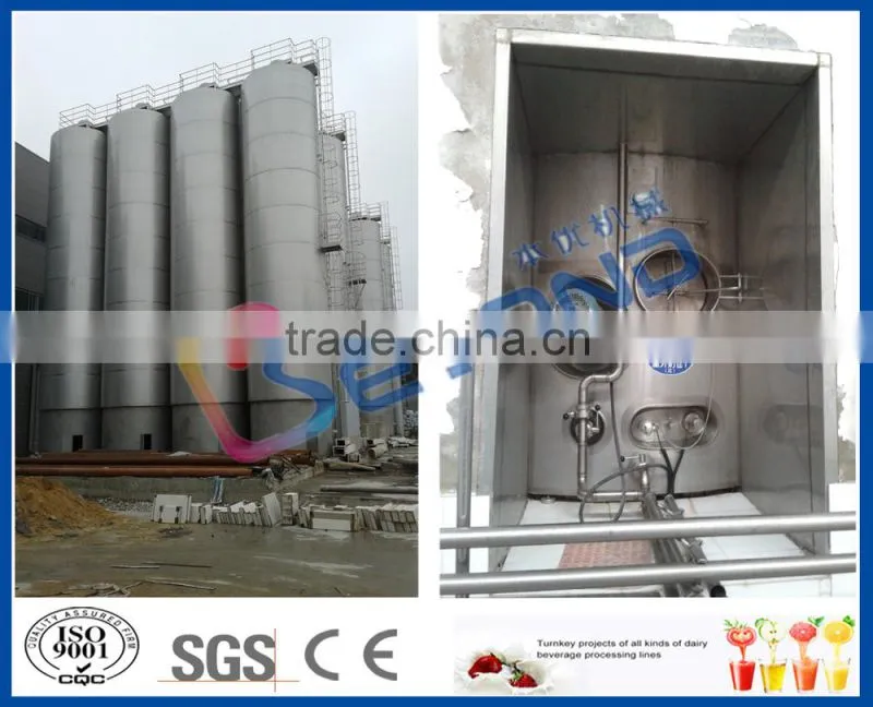 large capacity stainless steel milk storage silo