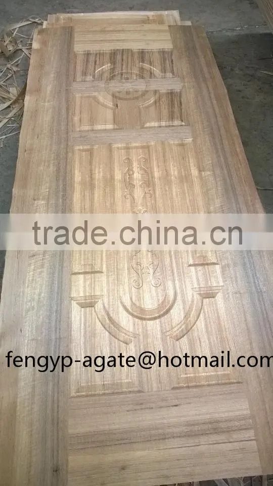 3mm Natural Teak Molded Door Skin Mdf