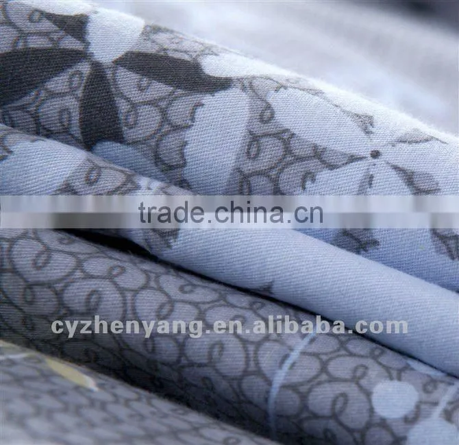 micofiber 100% polyester printed brushed home textile bright flower bedding soft fabric