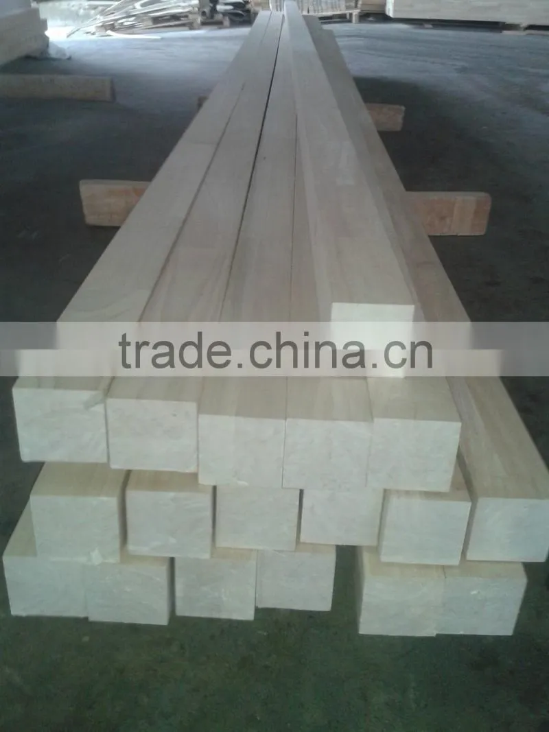 Rubber wood finger joint panel for stairs treads/rubber squares for window scantlings