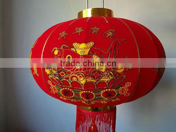 Chinese new year outdoor round fabric lantern