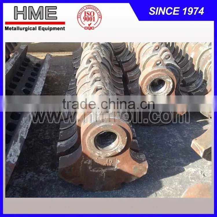 Recycling metal shredder hammer, shredder spare parts, wear parts, end disc cap, spider cap, grate, liner, pin protector, anvil